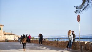 Turistas en Palma
