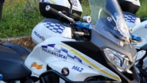 Foto de archivo de motos de la Polic&iacute;a Local de Palma.