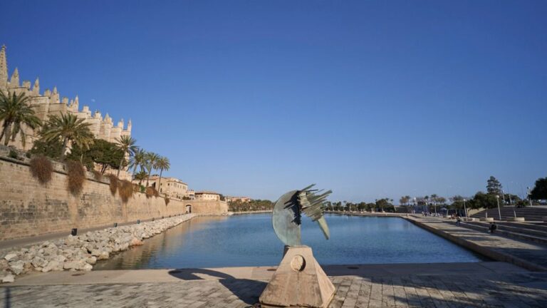 Palma meteo cielo despejado parc de la mar