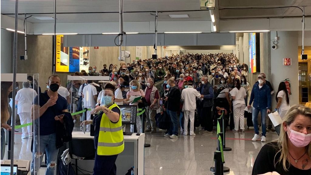 Aeropuerto de Palma, este jueves por la mañana