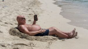 turistas britanico playa