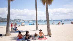turistas playas calvia