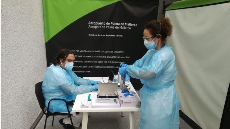 coronavirus control pcr aeropuerto palma
