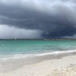 tormenta borrasca lluvias playa