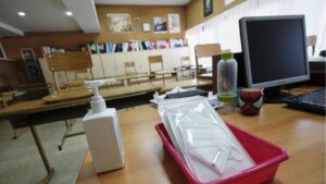 escuela aula clase coronavirus