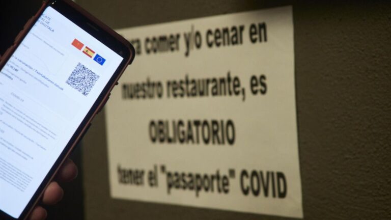coronavirus certificado pasaporte