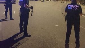 fiesta ilegal policia local