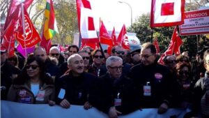 manifestaci&oacute;n UGT CCOO