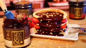 postre helado chocolate