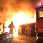 piromano bomberos contenedores incendio palma