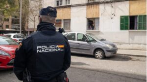 Polic&iacute;a Nacional en Son Goleu