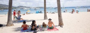 turistas playas calvia
