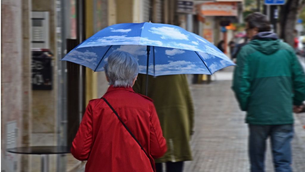 lluvia paraguas