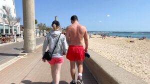 Turistas en Can Pastilla