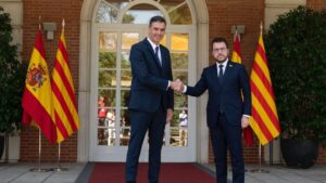 pedro sanchez y pere aragones