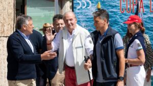 juan carlos I vela Sanxenxo Bribon