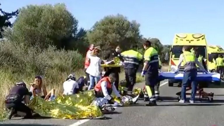 accidente ciclistas