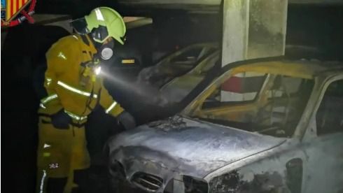 incendio parking palma