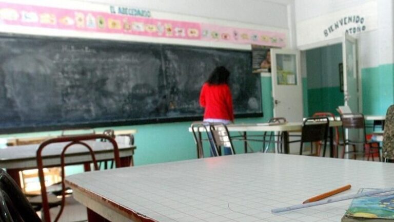 profesor colegio aula vacia docente