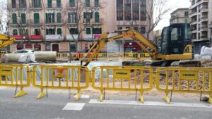 Imagen de la avenida Comte Sallent, en Palma, este jueves 2 de marzo