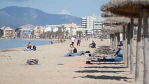 Imagen de la Playa de Palma este martes