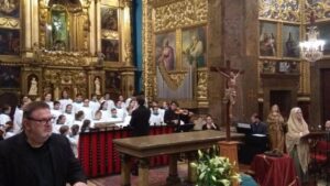 Representaci&oacute;n del 'Plant de la Verge', en el Santuari de Lluc