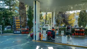 Imagen de la estaci&oacute;n de servicio situada en plaza Progr&eacute;s, en Palma