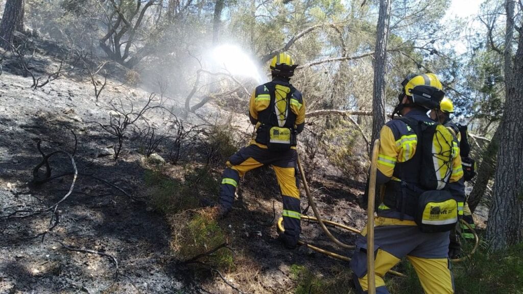 Efectivos de extinción actúan en la zona de Can Burguera, en Felanitx