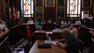 Imagen del pleno del Ayuntamiento de Palma que ha aprobado la parte estructurante dle nuevo Plan General