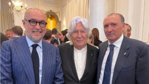 El presidente de SpainMedia, empresa editora de Forbes, Andr&eacute;s Rodr&iacute;guez; Miguel Flux&agrave; y el presidente de THB Hotels, Xisco Miralles