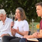Neus Truyol e Íñigo Errejón, durante el acto organizado por Més per Mallorca en Palma
