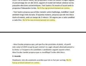 Acta de la reuni&oacute;n del lunes