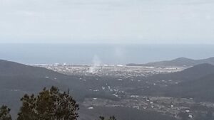 Imagen del incendio, en Planes de Sant Jordi (Ibiza)