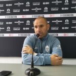 Tato, durante la rueda de prensa posterior al partido que el ATB disputó el pasado domingo ante el Real Unión, en Irún