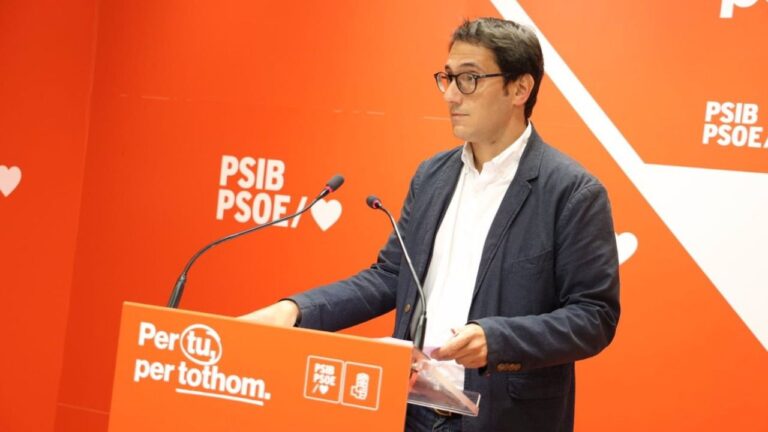 Iago Negueruela, en la rueda de prensa posterior a la comisión ejecutiva del PSIB