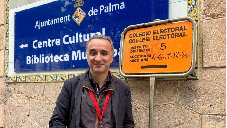 Pere Joan Pons, durante la jornada electoral del pasado 28 de mayo