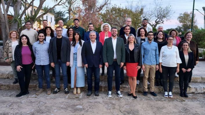 Acto de presentación de los candidatos municipales de Més per Mallorca con ocasión de las pasadas elecciones del 28M