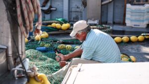 Barcos pesqueros pescadores