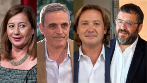 Francina Armengol, Jos&eacute; V. Mar&iacute;, Jorge Campos y Vicen&ccedil; Vidal.