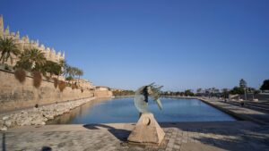 Palma meteo cielo despejado parc de la mar