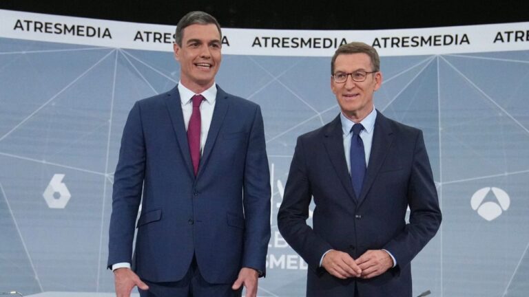 Pedro Sánchez y Alberto Núñez Feijóo