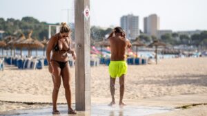 Turistas en Magaluf Ola de Calor