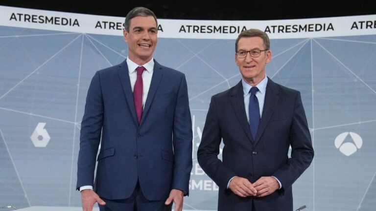 Pedro Sánchez y Alberto Núñez Feijóo