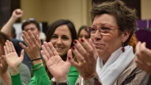 Antonia Jover, &uacute;ltima secretaria general de la formaci&oacute;n en las islas.
