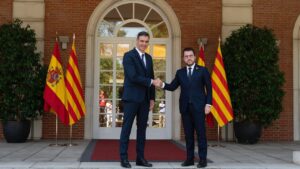 pedro sanchez y pere aragones