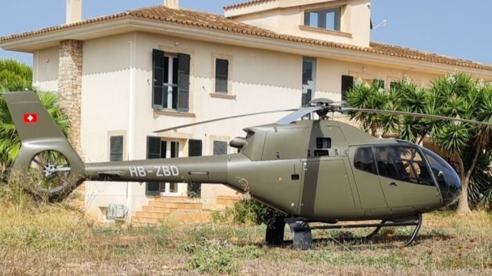 Uno de los helicópteros denunciados ante la AESA.