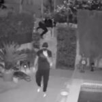 Dos ladrones colándose en una casa de Llucmajor.