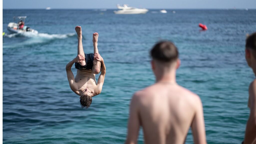 Turistas en Magaluf Ola de Calor