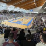 Son Moix abarrotado en un partido del Mallorca Palma Futsal.