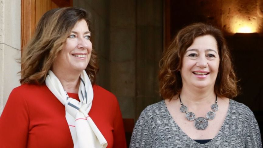 Patricia Gómez y Francina Armengol.